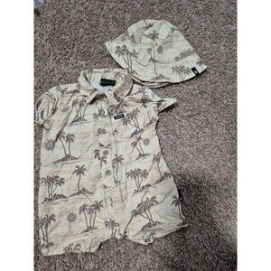 Volcom boys summer outfit with hat size 12 months